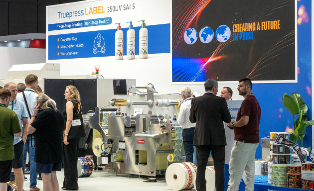 Screen Truepress LABEL 350UV SAI: Printed non-stop at Labelexpo