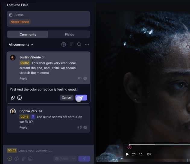 Real-time feedback in projects and keeping the whole teams updates on the one page ensures a more efficient feedback loop.