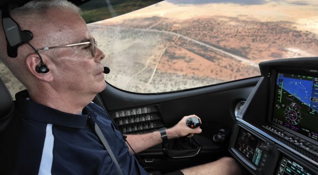 Patrick Machado flies his Cirrus Vision jet on Angel Flight missions