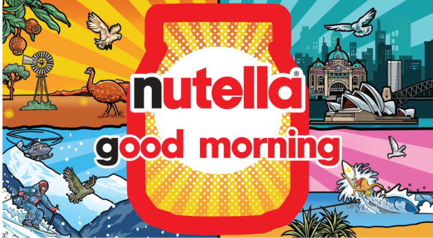 Nutella collaborates with Australian artist Dave Homer to bring mornings to life through art.