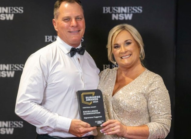 Awarded: Gary and Meliassa Marshall, Signarama, Tuggerah