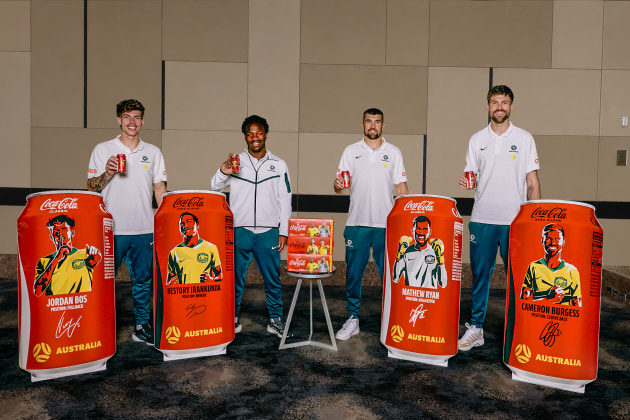Coca-Cola signs two-year partnership with Football Australia, launches Socceroos packaging at Coles