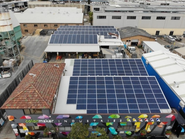 Solar power: Roof at Colormaker