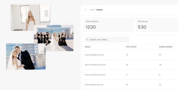 You can see all the image and gallery stats. Image: Aftershoot