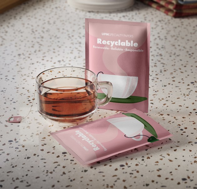 UPM and Eastman tea packaging