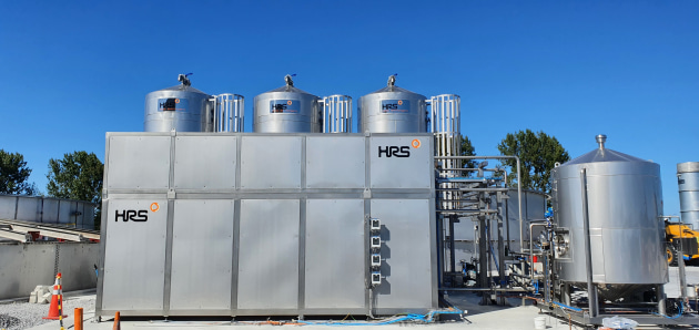 The HRS Digestate Pasteurisation System (DPS) installed at Ecogas Reporoa in New Zealand.