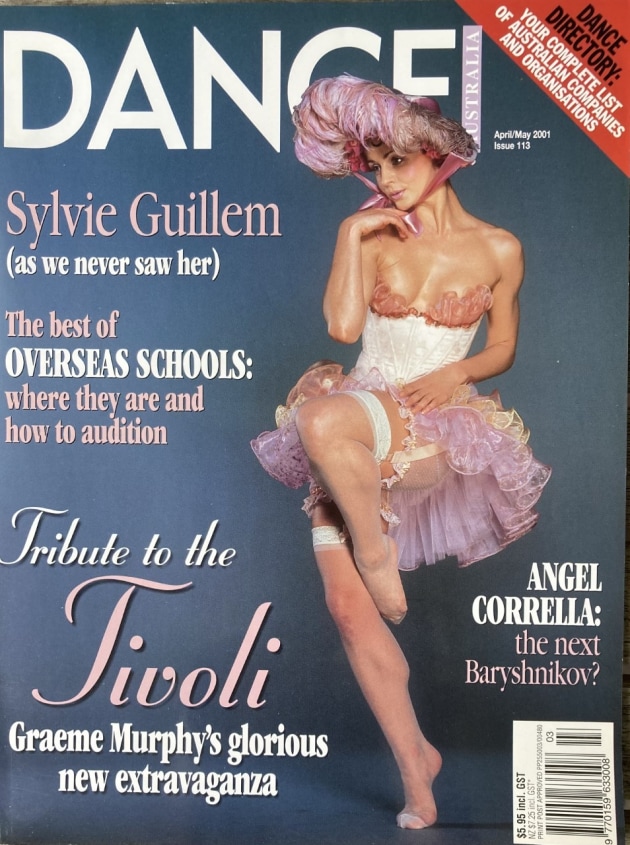 Simone Sault featured on Dance Australia April/May 2001 front cover.