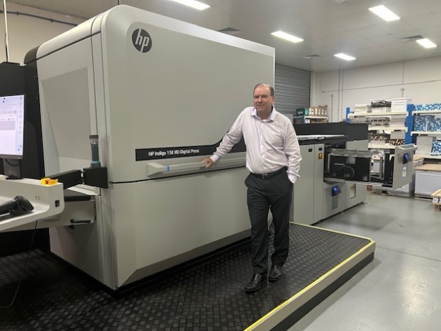 Press power: Tony Dooley, general manager Impressu, with the company's new HP Indigo 15K Digital Press