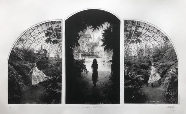 © Madison Jeffares. Soteria's garden, 2021. Photogravure
45cm x 65cm. Courtesy of the artist and Caulfield Grammar School, Caulfield Campus.