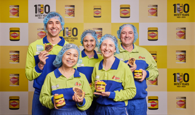 The Vegemite Port Melbourne team celebrating the big day.