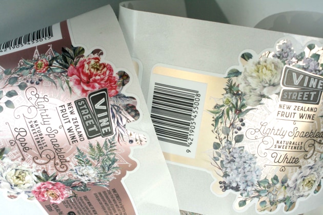 Sparkling success: Vine Street labels by Soar Print