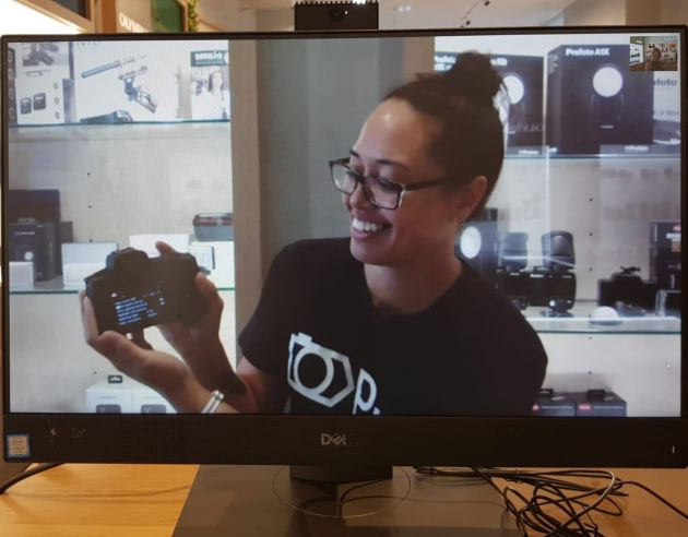 CameraPro's new virtual shopping experience in action.