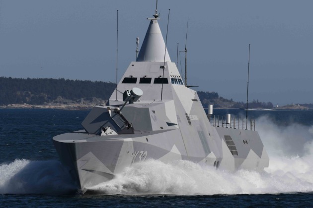 Visby-class corvette. (Saab)