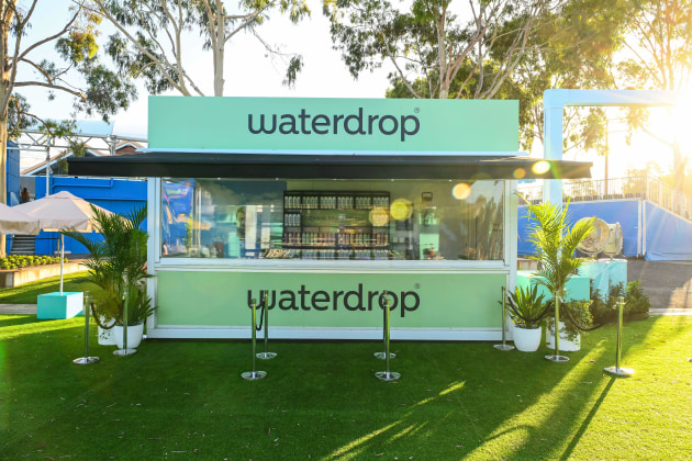 waterdrop has been involved in ATP tournaments, ensuring a plastic-free environment in player and fan areas