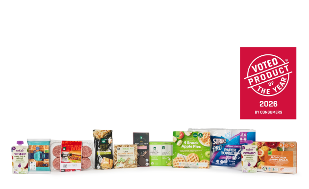 Woolworths winning products in the 2026 Product of the Year Awards.