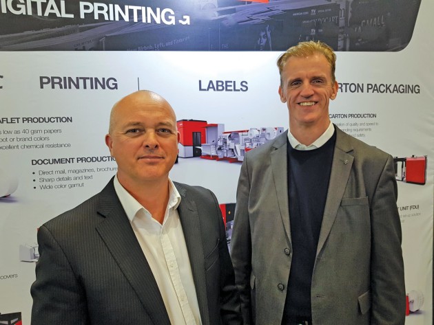 Range of applications: Trevor Crowley (left), sales general manager, and Klaus Nielsen, Asia-Pacific director at Xeikon