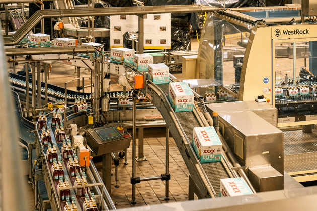 XXXX Ultra is being made at Lion’s Castlemaine brewery in Queensland.
Source: Lion