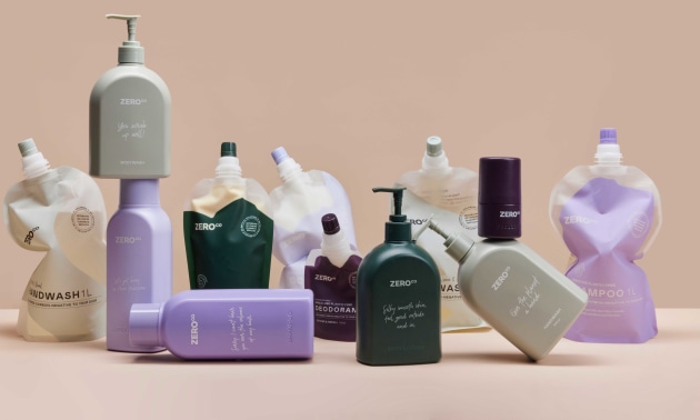 The brand uses rubbish to make zero waste and single-use plastic free packaging for body care and home-cleaning products, made to refill and last a lifetime
