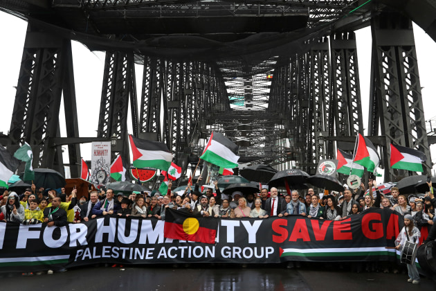 Pro-Palestine March In Australia. Photo (Getty supplied): Lisa Maree Williams
