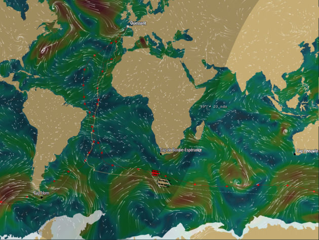 Spindrift Cape of Good Hope chart