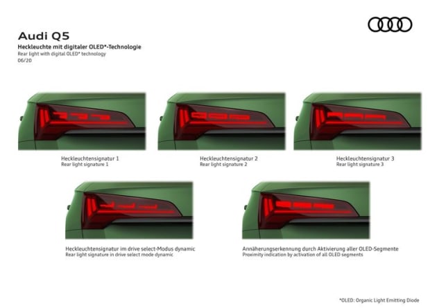 Audi 2024 rear lights