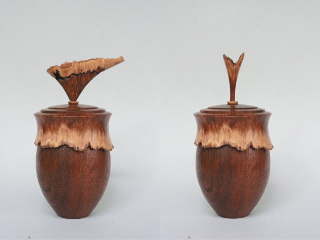 Wood turned lidded on sale boxes