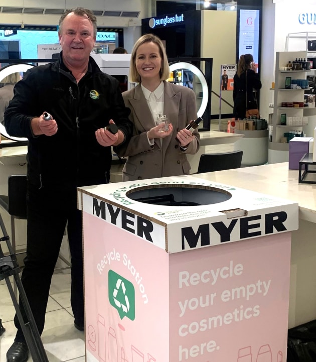 Close the Loop, Myer trial cosmetics stewardship PKN Packaging News
