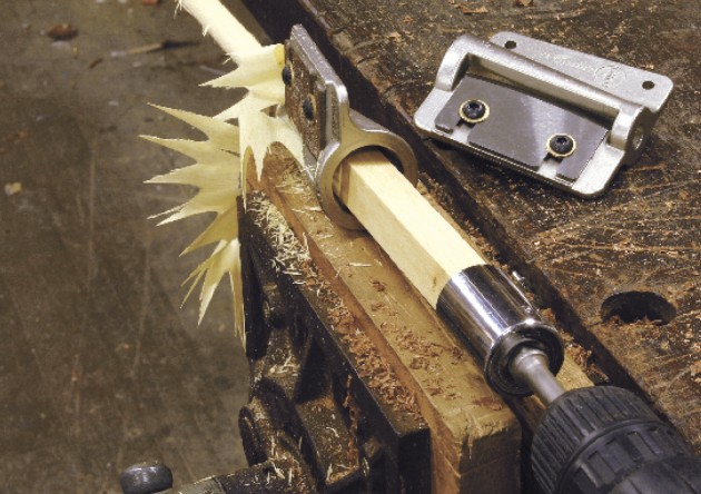 Wood dowel cutter top
