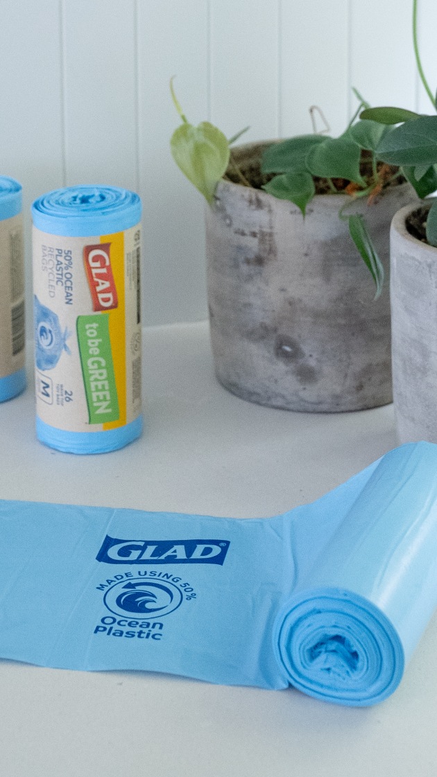 Garbage bags made from recycled plastic sales