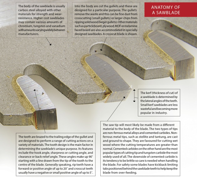 Crosscut blade store for circular saw