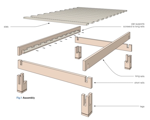 Platform bed japanese joinery deals