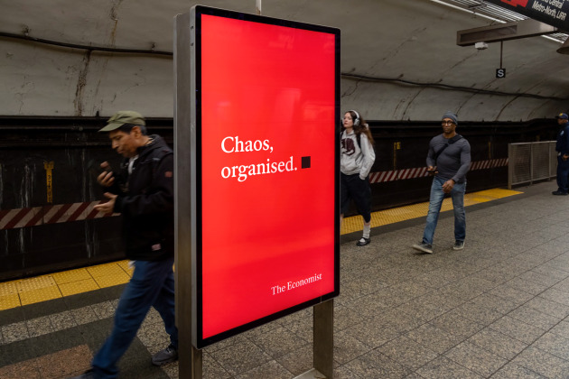 Economist billboard supplied July 2026 via Cocogun - 2