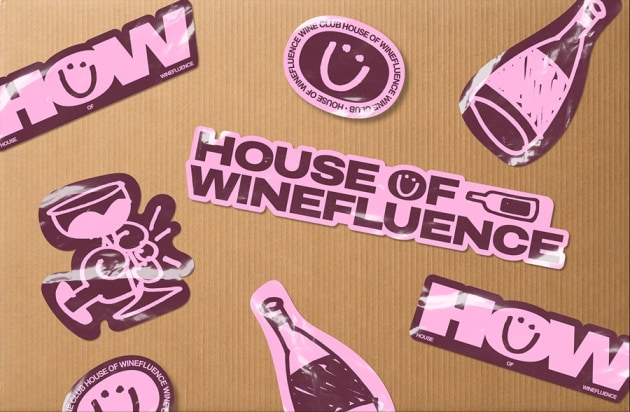 House of Winefluence Stickers supplied July 2026 Social Soup