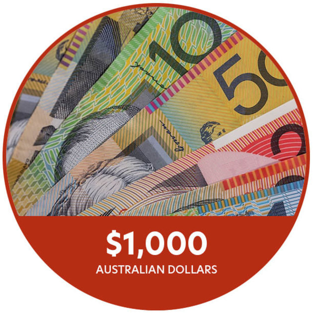 $1,000 cash
