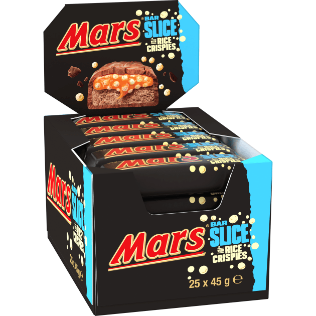 Mars Bar Slice is now available nationwide in medium, king and share pack formats.