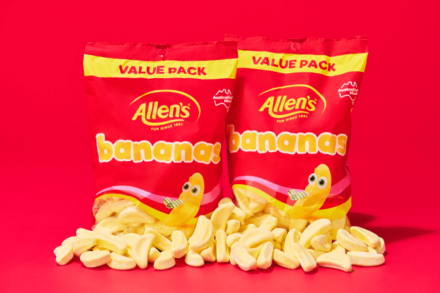 Allen's Bananas will also be available in a new 300-gram value pack, exclusively at Coles.
Source: Nestlé Australia