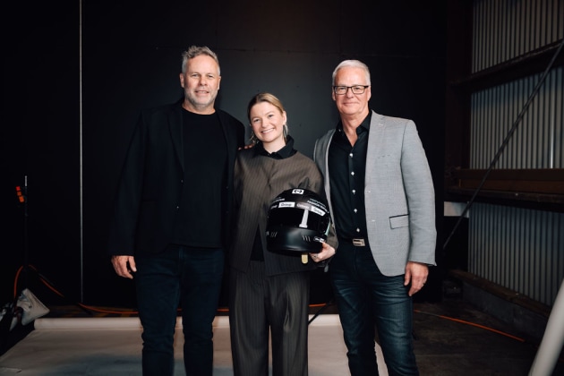 L-R: Liam Taylor, Winnie Solomon, Hamish Miller