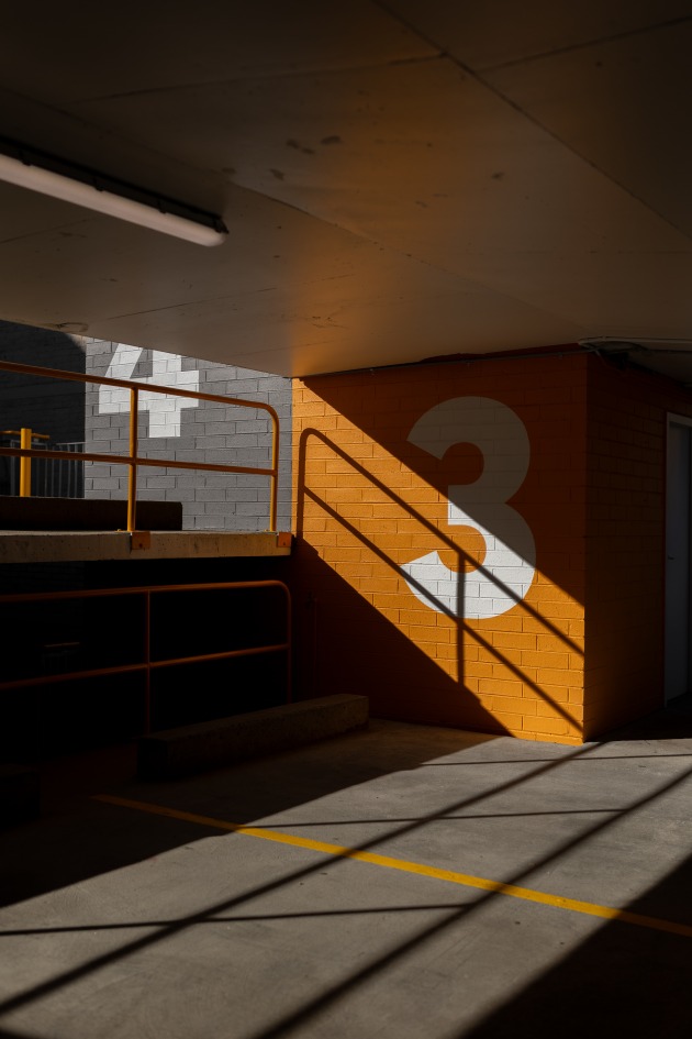 Helen Xing, A shaft of light in a parking lot