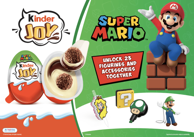 Kinder Joy unveils its own major collaboration, teaming up with Nintendo’s Super Mario for a limited-edition range.