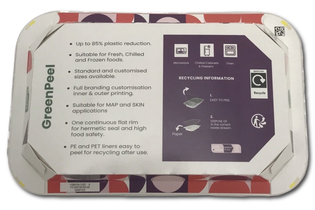 MM Packaging's GreenPeel tray with double-rim structure