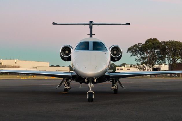 Navair CEO Rick Pegus has flown the operator&rsquo;s new Embraer Phenom 300E home from Florida to Bankstown, ready for the end-of-year charter season. (Navair)