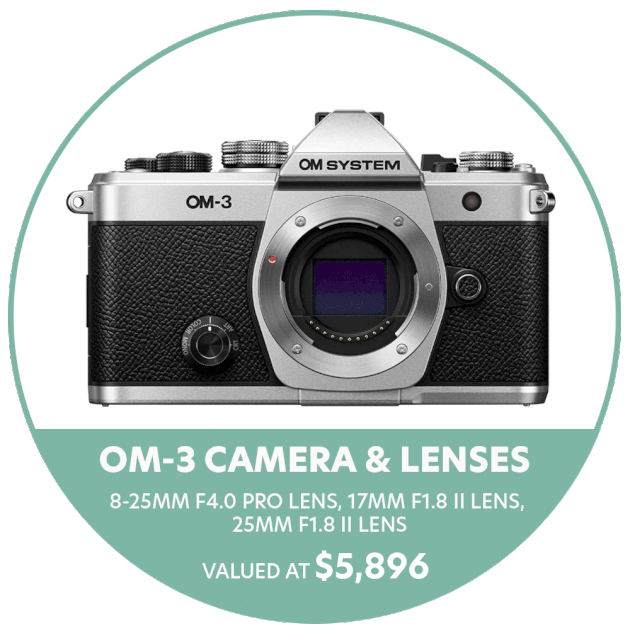 OM System camera and lenses