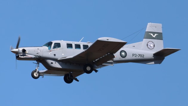 The Papua New Guinea Defence Force Pacific Aerospace PAC750XL.
Credit: Nigel Pittaway