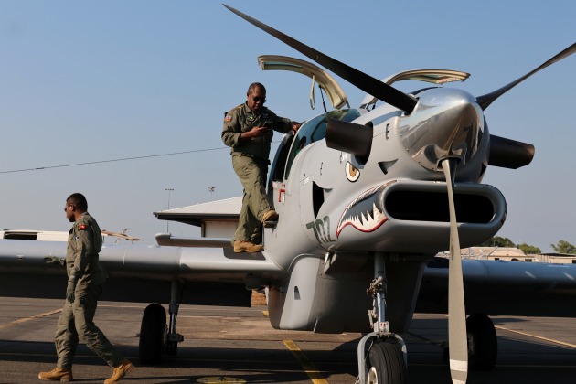 The PAC750XL during pre-flight.
Credit: Nigel Pittaway