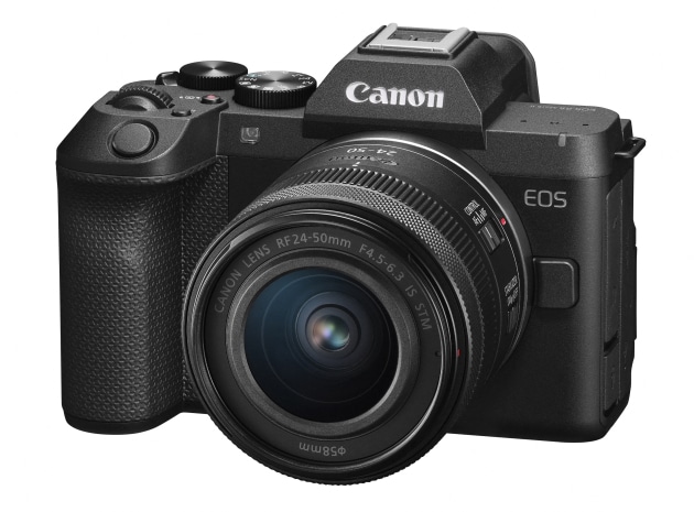 Canon R8 mkII with RF24-50mm F4.5-6.3 IS STM kit lens. Image: Canon