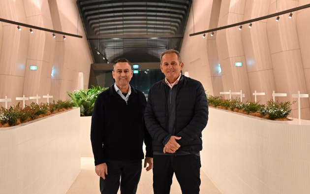 Baiada Poultry managing director, Simon Camilleri and founder Celestino “Charlie” Baiada.