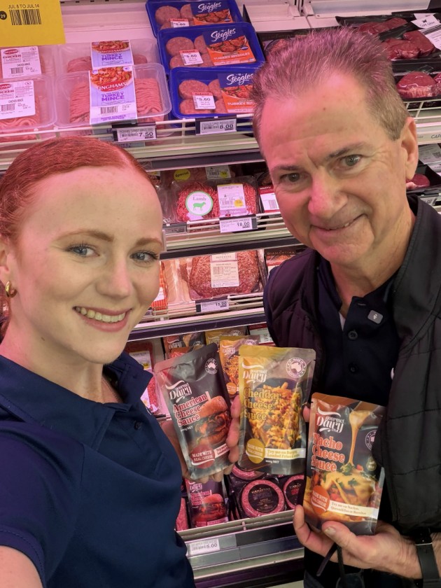 (l-r) Stacey Flanagan and Kevin Flanagan of Gourmet Dairy Co.