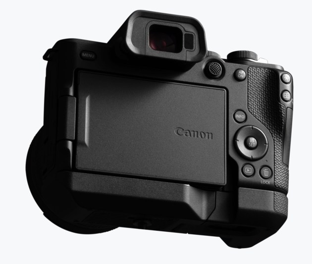 Rear shot of the Canon R8 mkII. Image: Canon