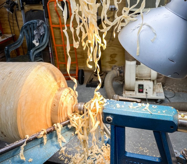 Large wood on sale turning
