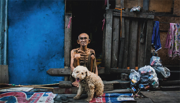 Mr. Udom, from a 2013 charity campaign for the children and people of the Klong Toei slum in Bangkok. 
© Silen Tapes